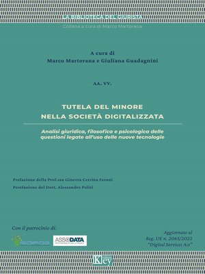 cover image of Tutela del minore nella società digitalizzata